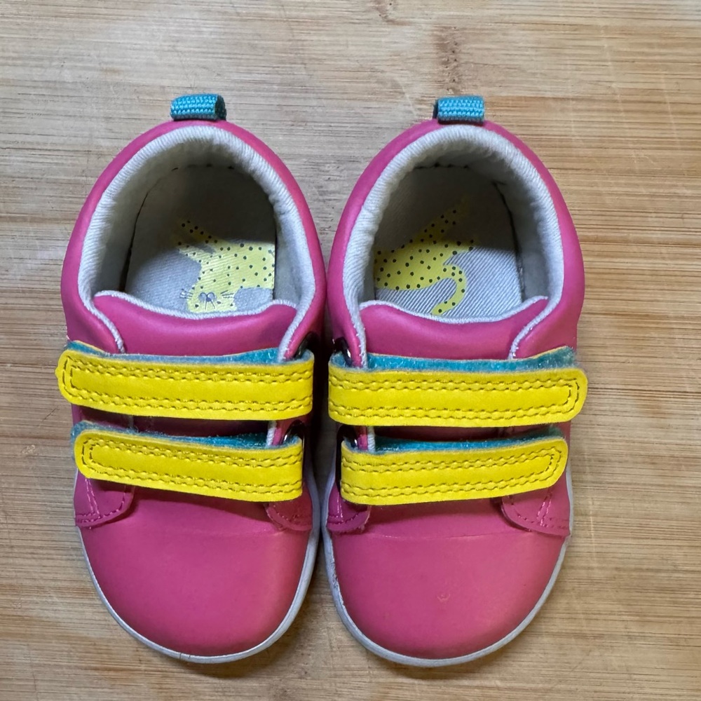 Ten Little Kids' Shoes with Pink Trim
